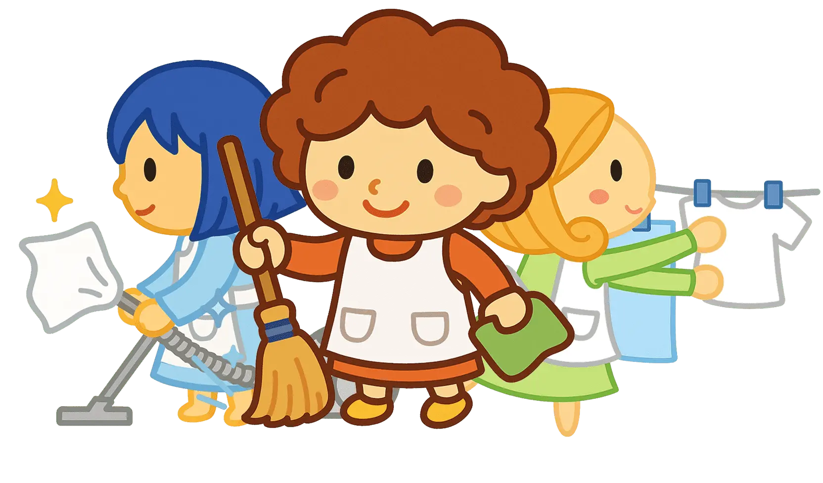 ハウスセイバーズメインキャラクターの三人衆